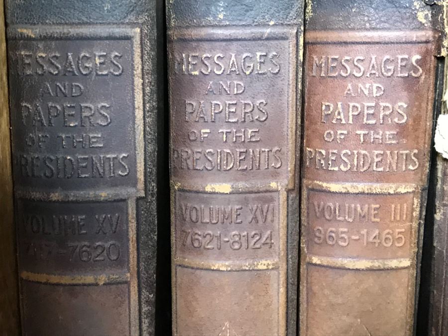 Antique Books 18 Volumes - Compilation Of The Messages And Papers Of ...