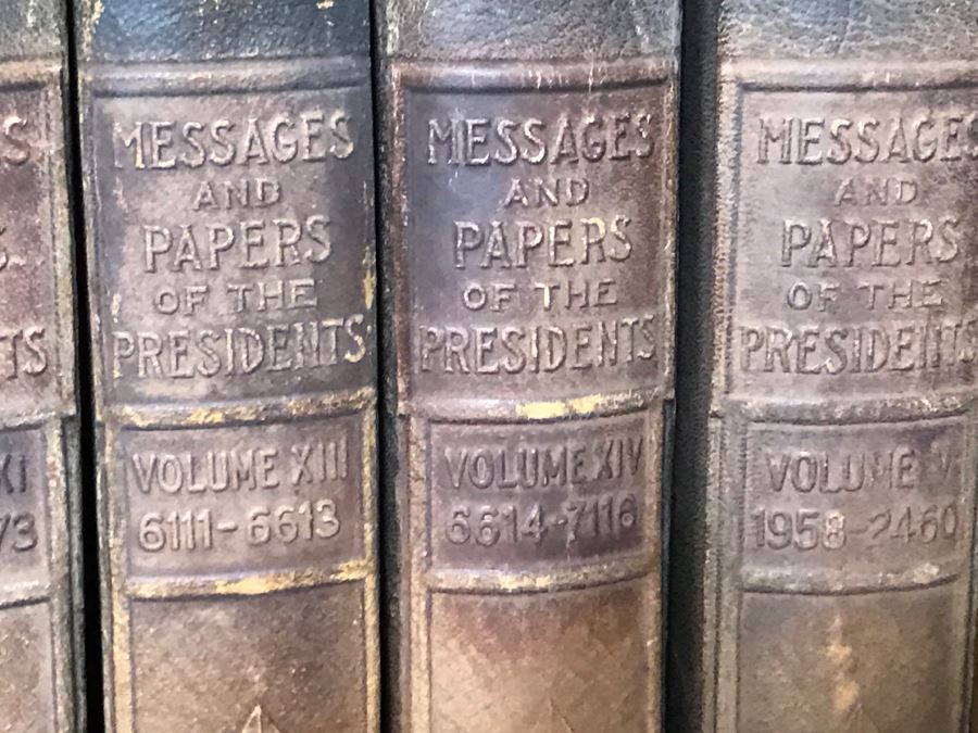 Antique Books 18 Volumes - Compilation Of The Messages And Papers Of The Presidents Leatherbound Hardcover Books 1897 [Photo 31]