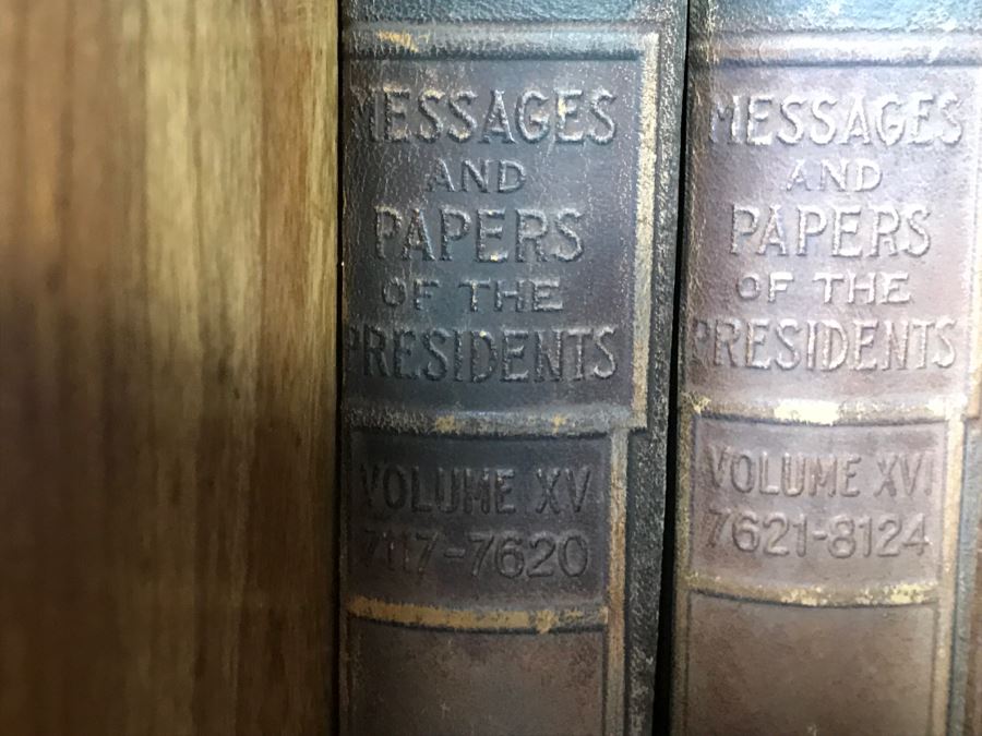 Antique Books 18 Volumes - Compilation Of The Messages And Papers Of The Presidents Leatherbound Hardcover Books 1897 [Photo 25]