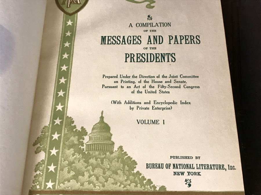 Messages And Papers Of The Presidents Volumes