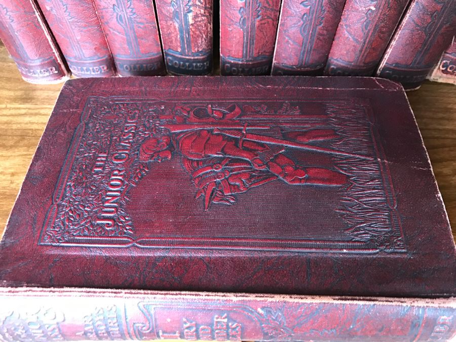 The Junior Classics Library For Boys And Girls Leatherbound Books P F Collier & Son Co 1918 10 Volumes Featuring Illustrations From Artists Including Maxfield Parrish [Photo 15]