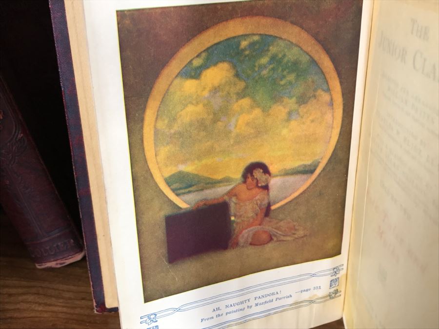 The Junior Classics Library For Boys And Girls Leatherbound Books P F Collier & Son Co 1918 10 Volumes Featuring Illustrations From Artists Including Maxfield Parrish [Photo 20]