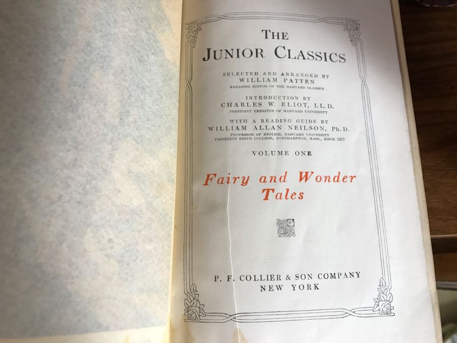 The Junior Classics Library For Boys And Girls Leatherbound Books P F Collier & Son Co 1918 10 Volumes Featuring Illustrations From Artists Including Maxfield Parrish [Photo 18]