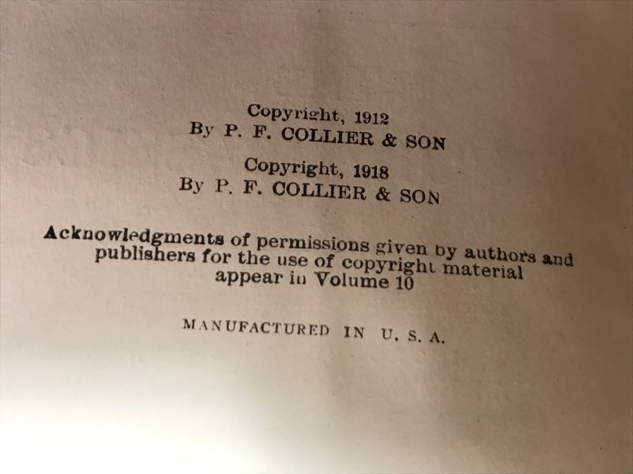 The Junior Classics Library For Boys And Girls Leatherbound Books P F Collier & Son Co 1918 10 Volumes Featuring Illustrations From Artists Including Maxfield Parrish [Photo 19]