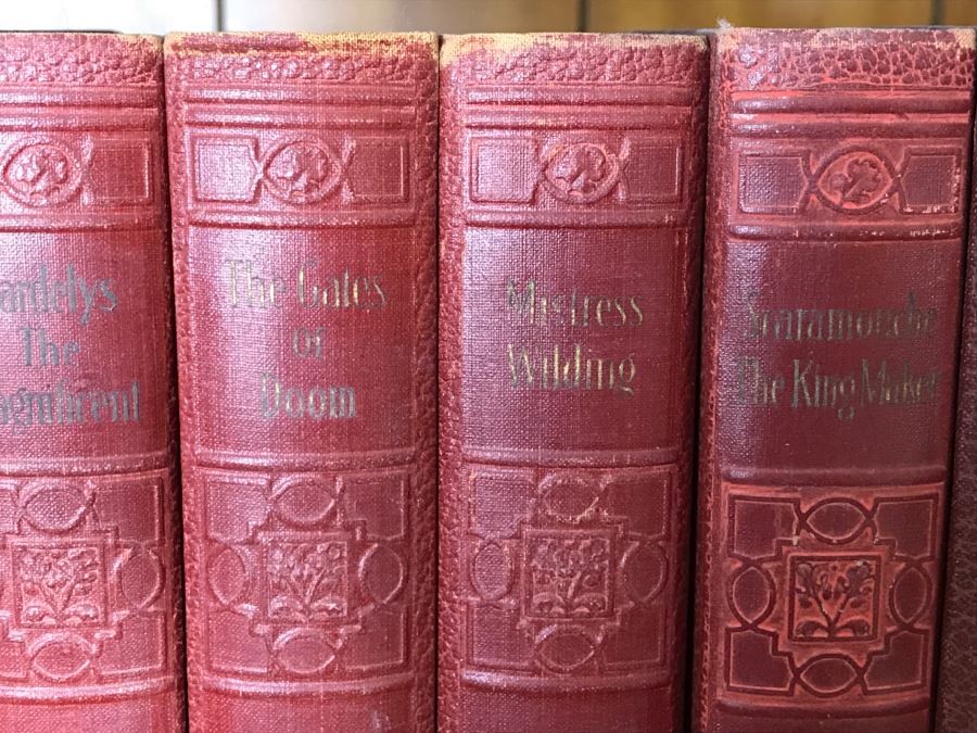 Collection Of 17 Books The Writings Of Rafael Sabatini Books Leather