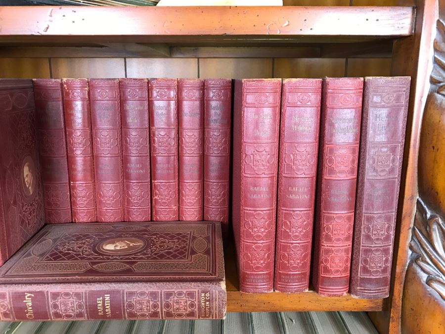 Collection Of 17 Books - The Writings Of Rafael Sabatini Books Leather Bound Hardcover 1924-1935 Houghton Mifflin Company [Photo 12]