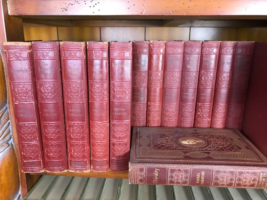 Collection Of 17 Books - The Writings Of Rafael Sabatini Books Leather Bound Hardcover 1924-1935 Houghton Mifflin Company [Photo 11]