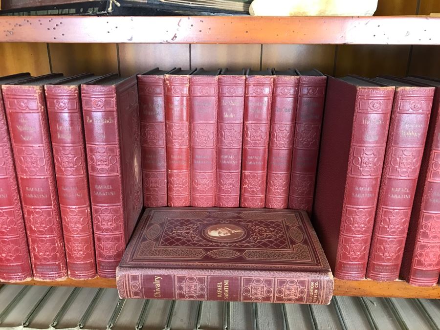 Collection Of 17 Books - The Writings Of Rafael Sabatini Books Leather Bound Hardcover 1924-1935 Houghton Mifflin Company