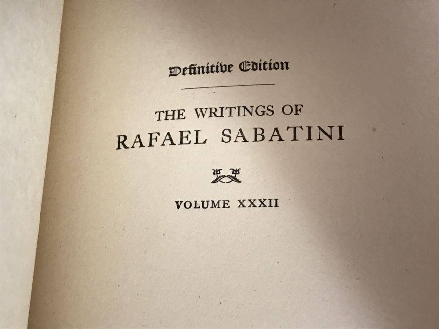 Collection Of 17 Books - The Writings Of Rafael Sabatini Books Leather Bound Hardcover 1924-1935 Houghton Mifflin Company [Photo 24]