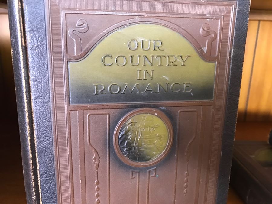 Set Of 4 Vintage 1922 Books 'The Human Interest Library' Visualized Knowledge Midland Press [Photo 7]