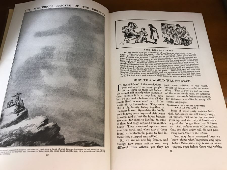 Set Of 4 Vintage 1922 Books 'The Human Interest Library' Visualized Knowledge Midland Press [Photo 18]