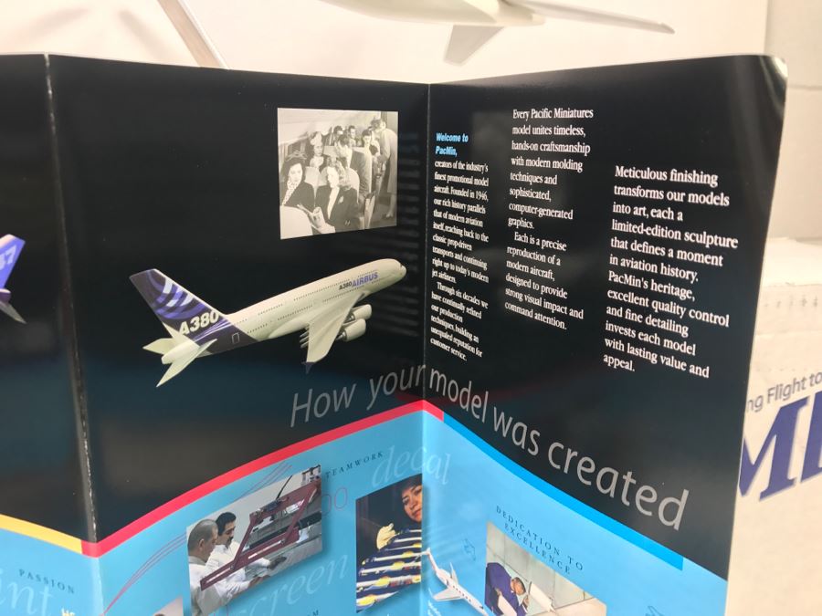 Pacific Miniatures PacMin Precision 1/100 Scale Model Airplane Of ANA All Nippon Airways Boeing 777-300 With Box [Photo 7]