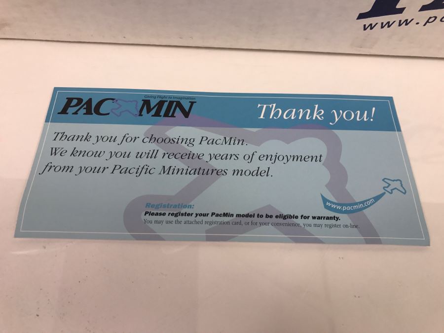 Pacific Miniatures PacMin Precision 1/100 Scale Model Airplane Of ANA All Nippon Airways Boeing 777-300 With Box [Photo 9]