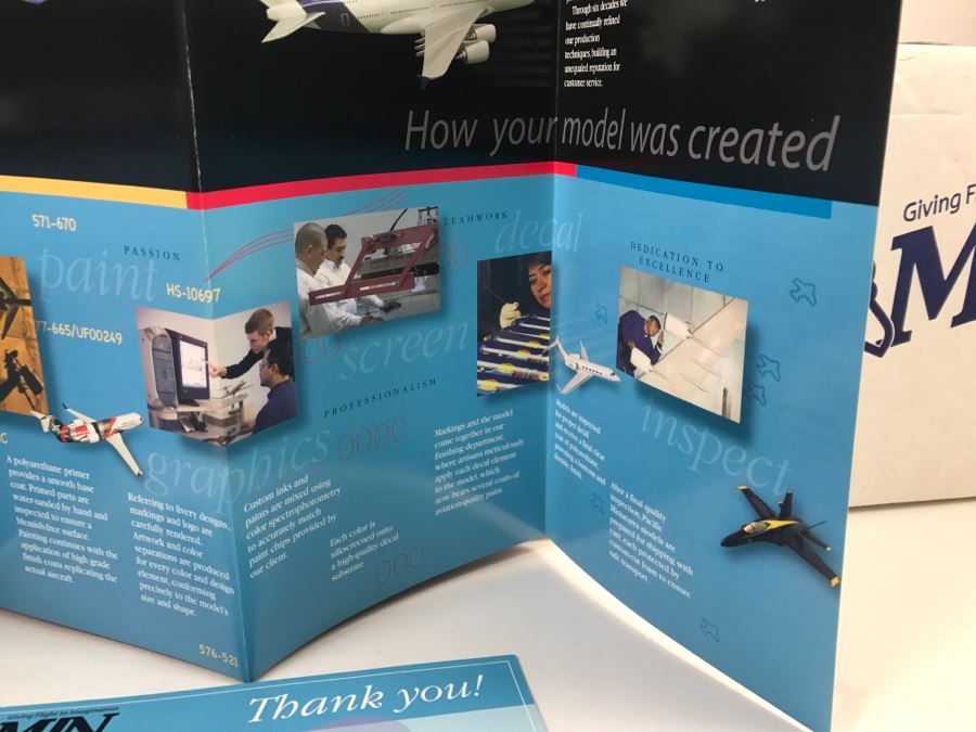 Pacific Miniatures PacMin Precision 1/100 Scale Model Airplane Of ANA All Nippon Airways Boeing 777-300 With Box [Photo 6]