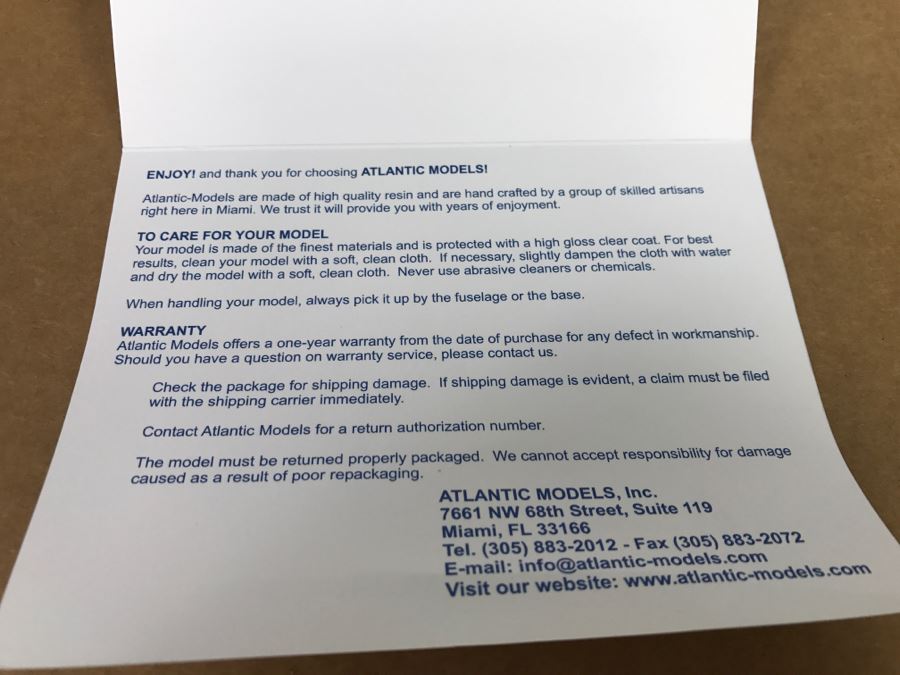 Atlantic Models Precision Model Airplane Northwest Orient Airlines With Box [Photo 5]