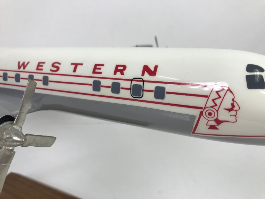 Atlantic Models Precision Model Airplane Western Airways No Box [Photo 4]