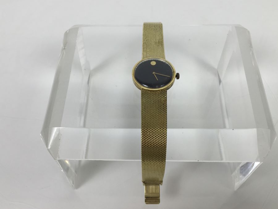 MOVADO ZENITH 14K Gold Watch With 14K Gold Watch Band Swiss [Photo 2]