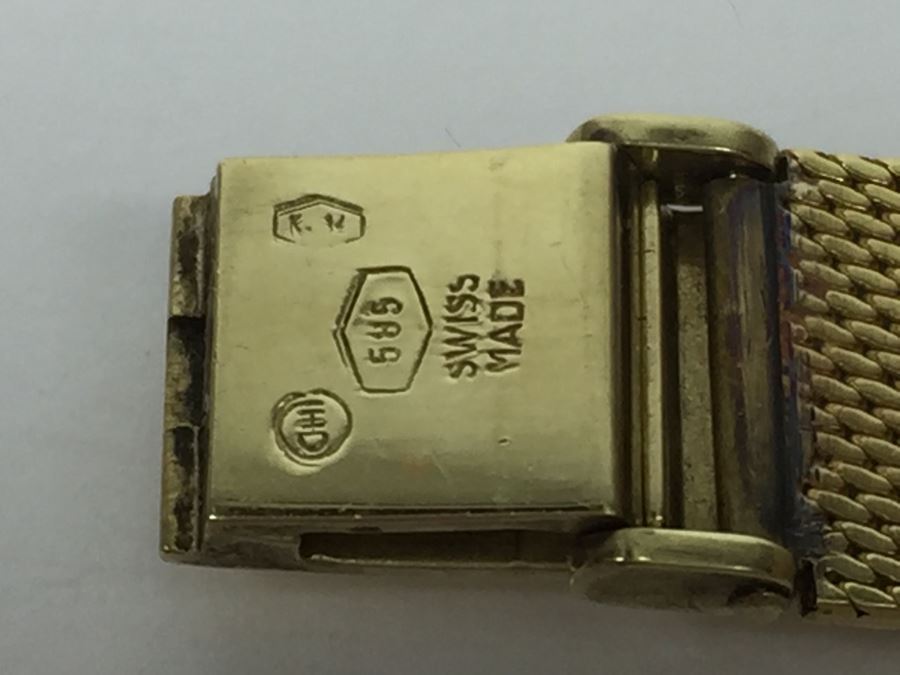 MOVADO ZENITH 14K Gold Watch With 14K Gold Watch Band Swiss [Photo 13]