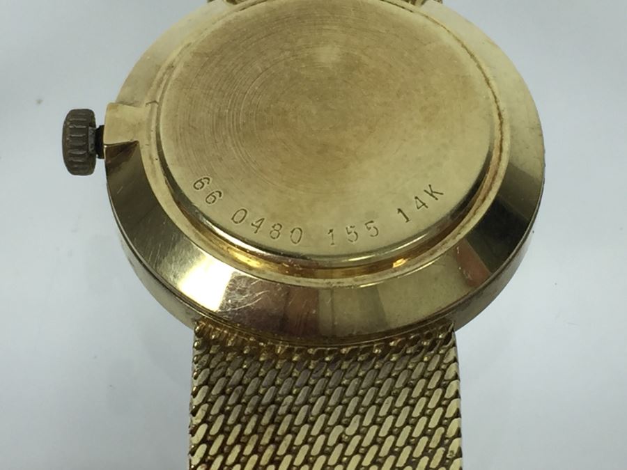 MOVADO ZENITH 14K Gold Watch With 14K Gold Watch Band Swiss [Photo 10]