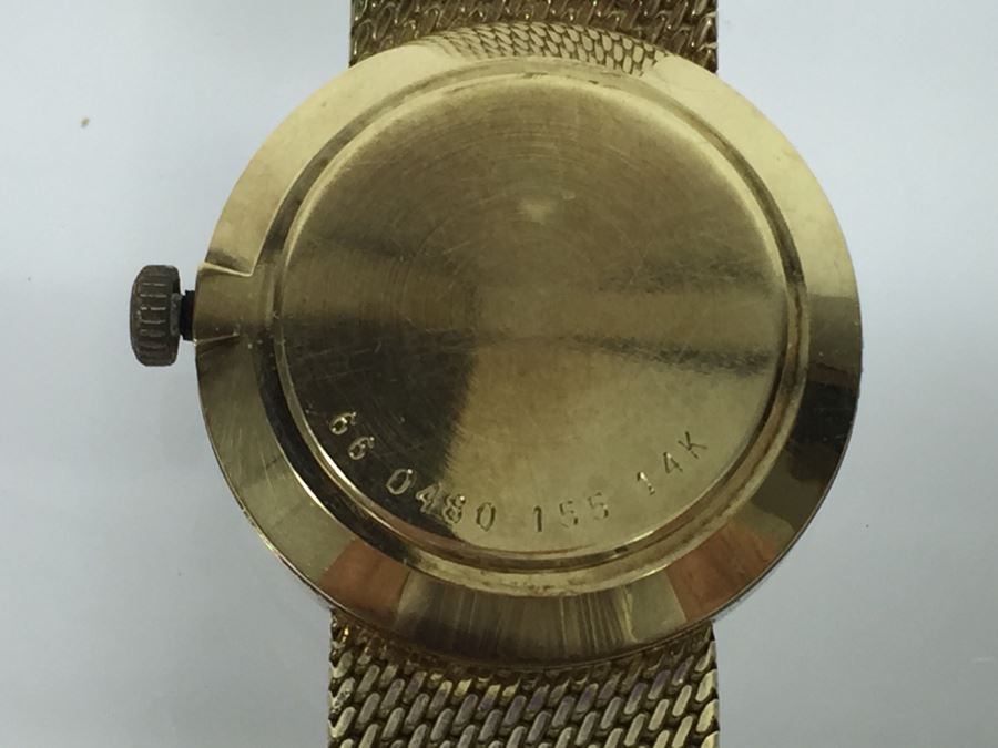 MOVADO ZENITH 14K Gold Watch With 14K Gold Watch Band Swiss [Photo 9]