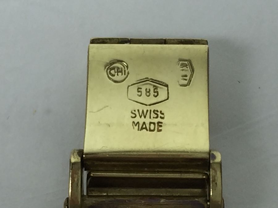 MOVADO ZENITH 14K Gold Watch With 14K Gold Watch Band Swiss [Photo 12]