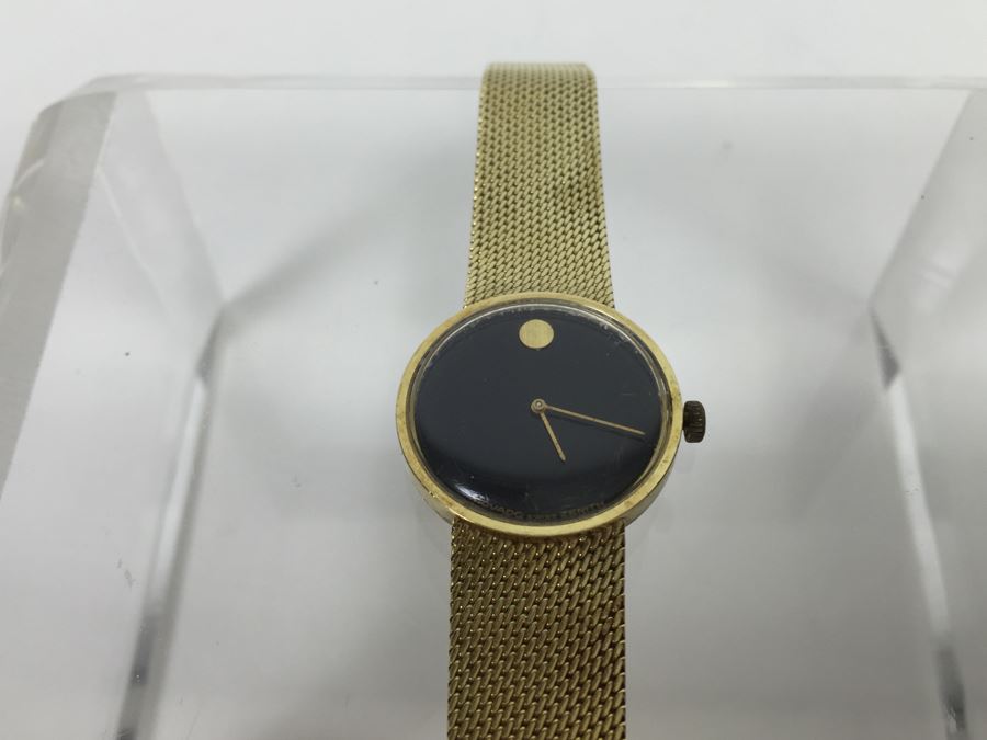 MOVADO ZENITH 14K Gold Watch With 14K Gold Watch Band Swiss [Photo 3]
