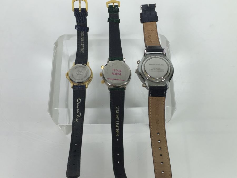 Collection Of (3) Vintage Watches: Oscar De La Renta Watch, Axcess Watch And iBeam BeamTech Watch [Photo 7]