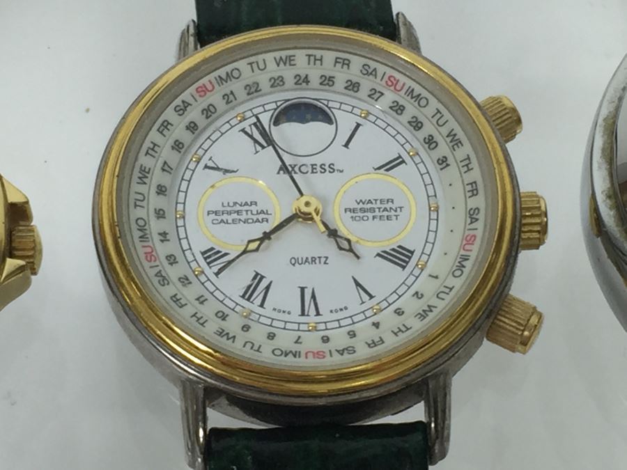 Collection Of (3) Vintage Watches: Oscar De La Renta Watch, Axcess Watch And iBeam BeamTech Watch [Photo 4]