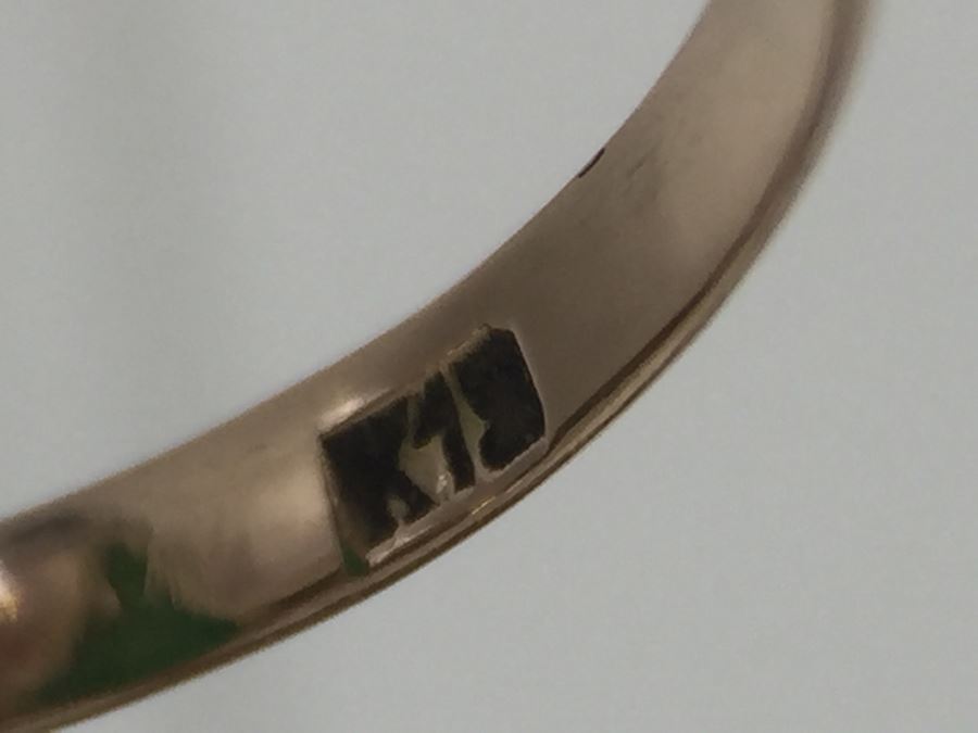 18K Yellow Gold JADE Ring Marquise Cut Cabochon Apx 4.5 Carat 13.5 X 8 X 4.8MM Ring Size 7.5 3.3g [Photo 17]