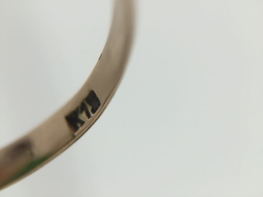 18K Yellow Gold JADE Ring Marquise Cut Cabochon Apx 4.5 Carat 13.5 X 8 X 4.8MM Ring Size 7.5 3.3g [Photo 19]