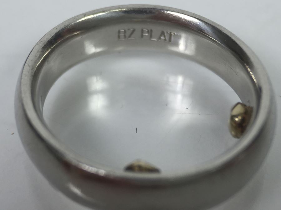 PLATINUM Ring 9.3g Marked BZ PLAT 95% PLAT $269 MV [Photo 10]