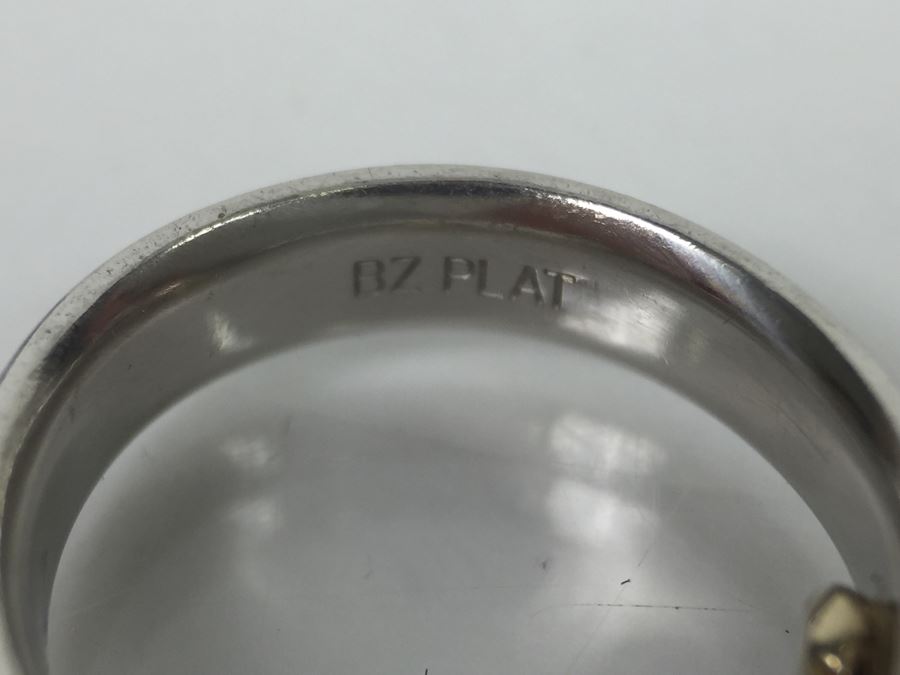 PLATINUM Ring 9.3g Marked BZ PLAT 95% PLAT $269 MV