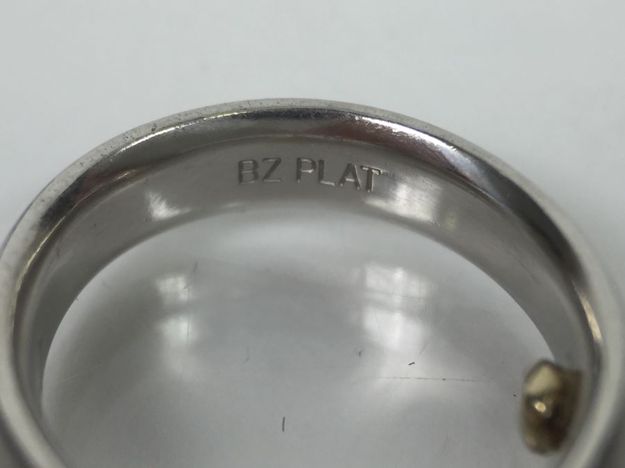 PLATINUM Ring 9.3g Marked BZ PLAT 95% PLAT $269 MV