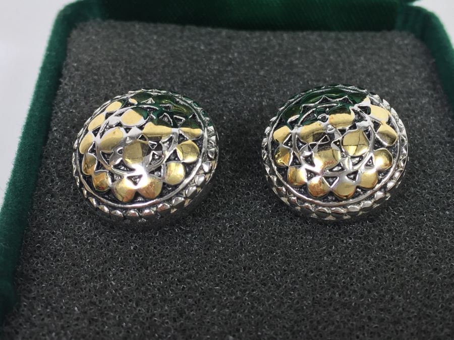 Bramblee Designs Post Earrings Celtica Silver Mixture Of Pewter And Silver [Photo 3]