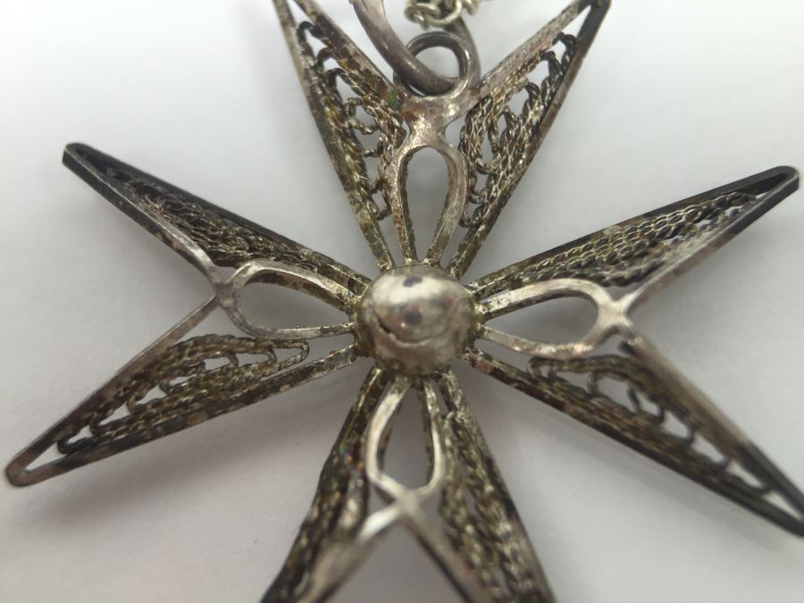 Sterling Silver Chain With Star Pendant 2.3g [Photo 5]