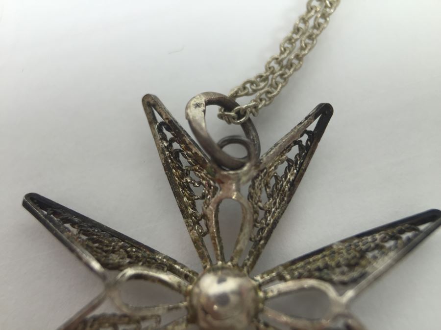 Sterling Silver Chain With Star Pendant 2.3g [Photo 6]