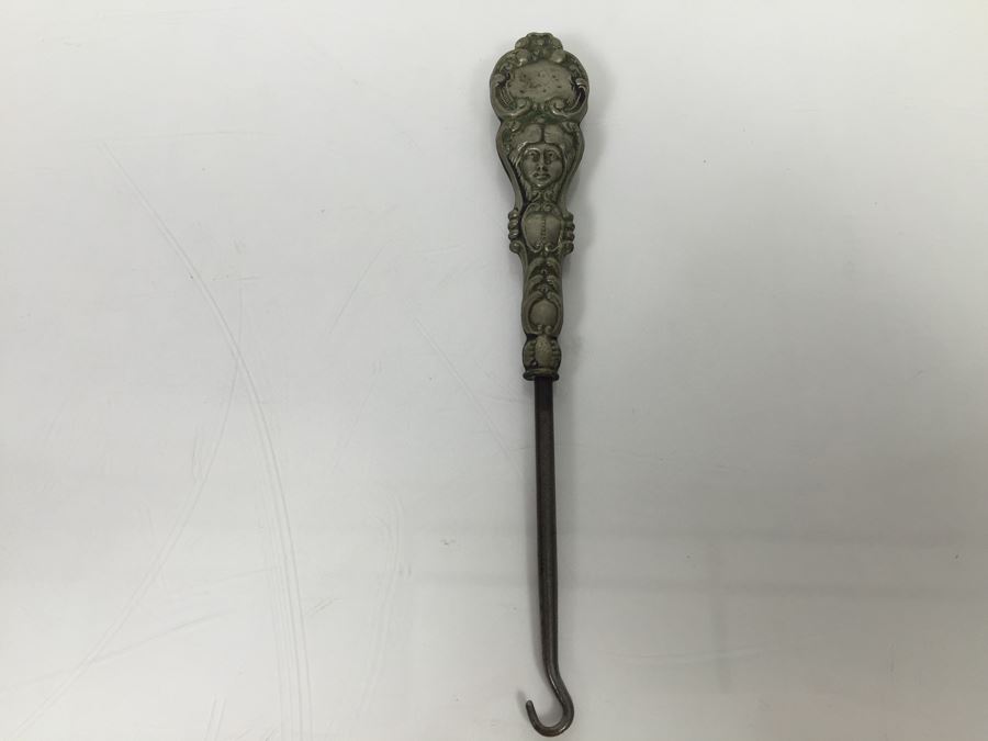 Vintage Sterling Silver Handle Button Hook [Photo 1]