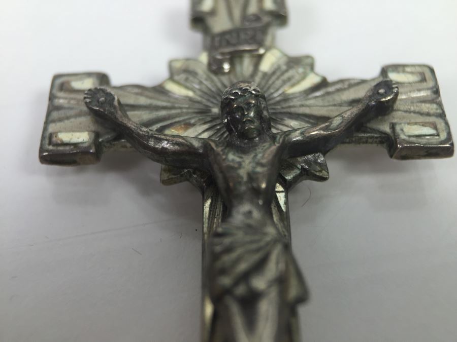 Vintage Sterling Silver Rosary Beads With Vintage Box Signed Sterling CREED 24.8g [Photo 6]