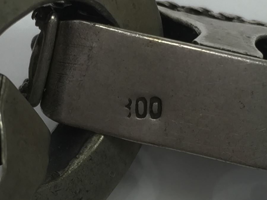 Stunning Vintage 800 Silver Charm Bracelet With Quartz And Chalcedony 66.2g [Photo 28]