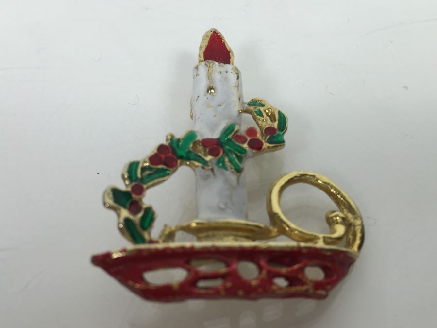 Set Of (3) Holiday Themed Brooches [Photo 4]