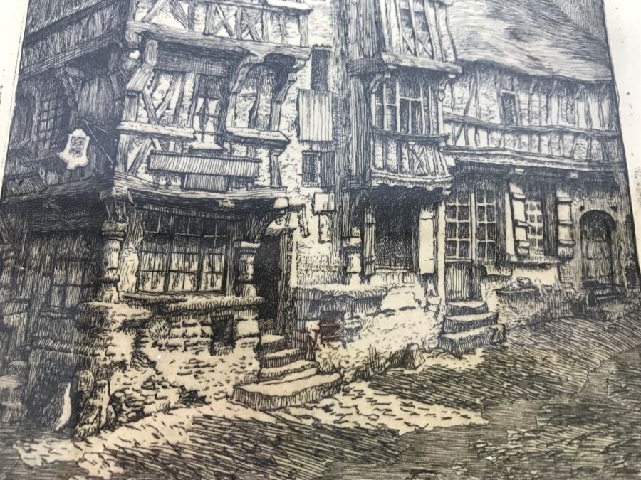 Vintage Hand Signed Etching Of France [Photo 6]