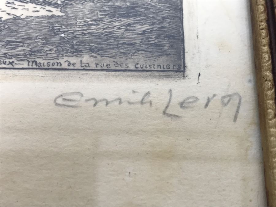 Vintage Hand Signed Etching Of France [Photo 3]