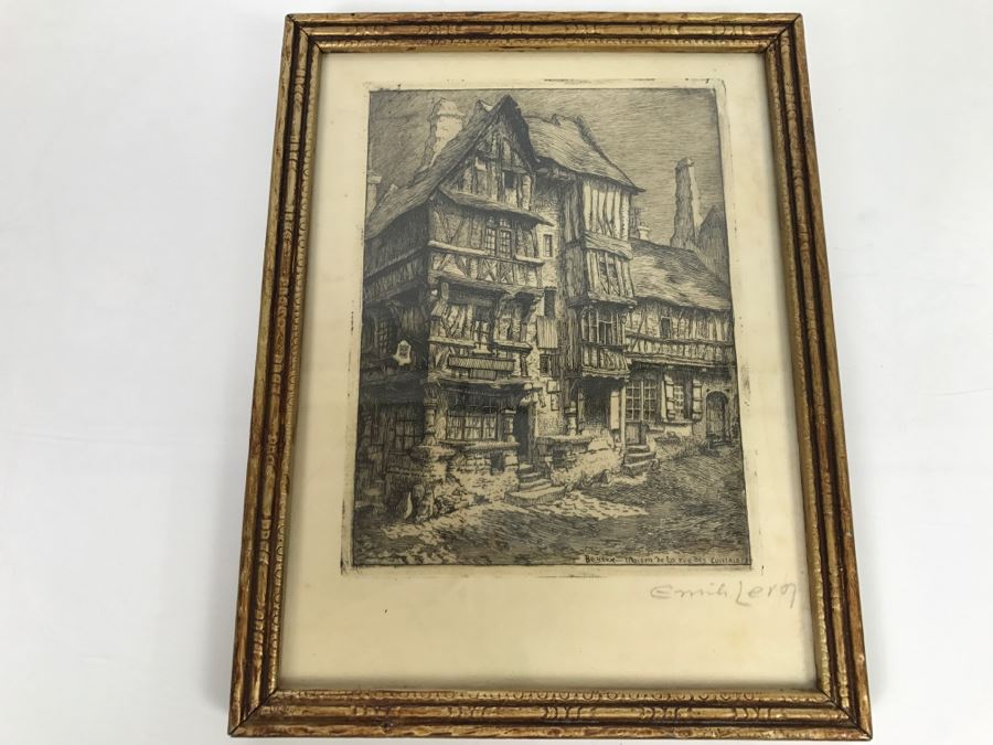 Vintage Hand Signed Etching Of France [Photo 1]