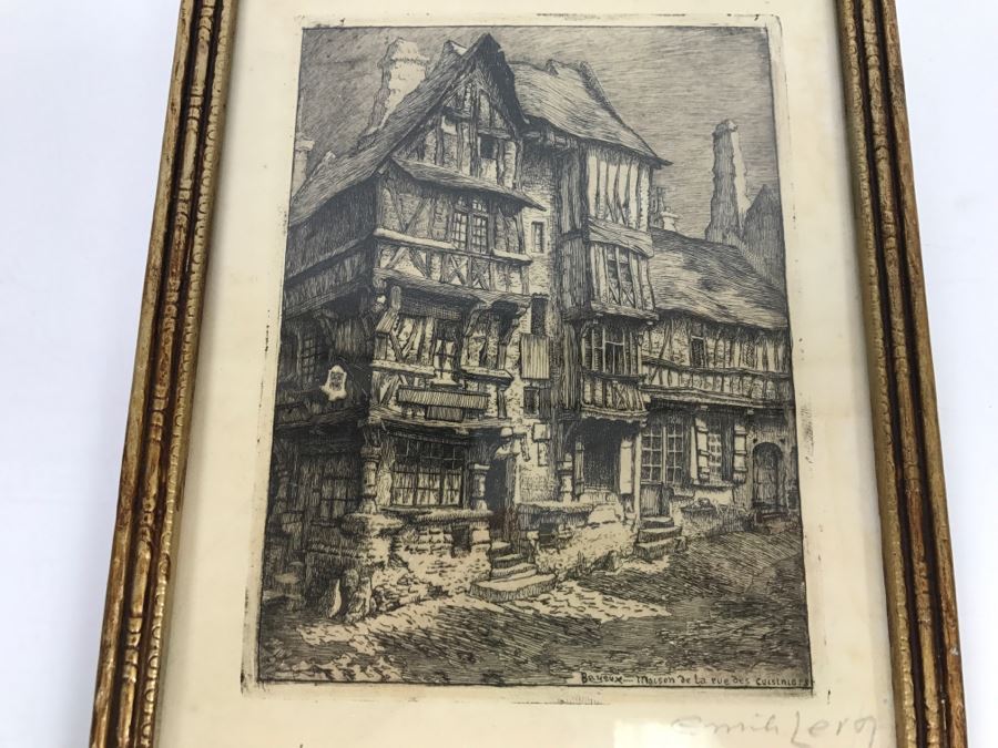 Vintage Hand Signed Etching Of France [Photo 2]