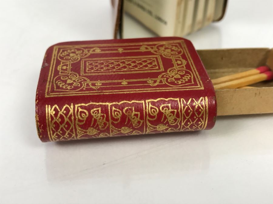 Vintage Midget Series Dictionary And Miniature Book Style Matchbox [Photo 4]