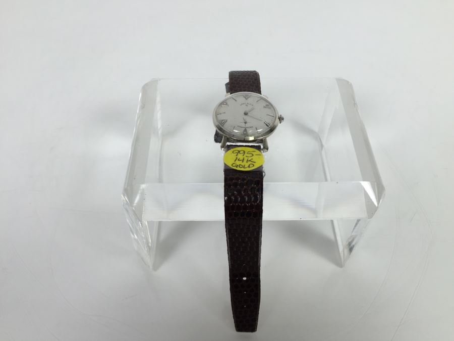 Vintage Lord Elgin Men's 14k Gold Shockmaster Watch [Photo 9]