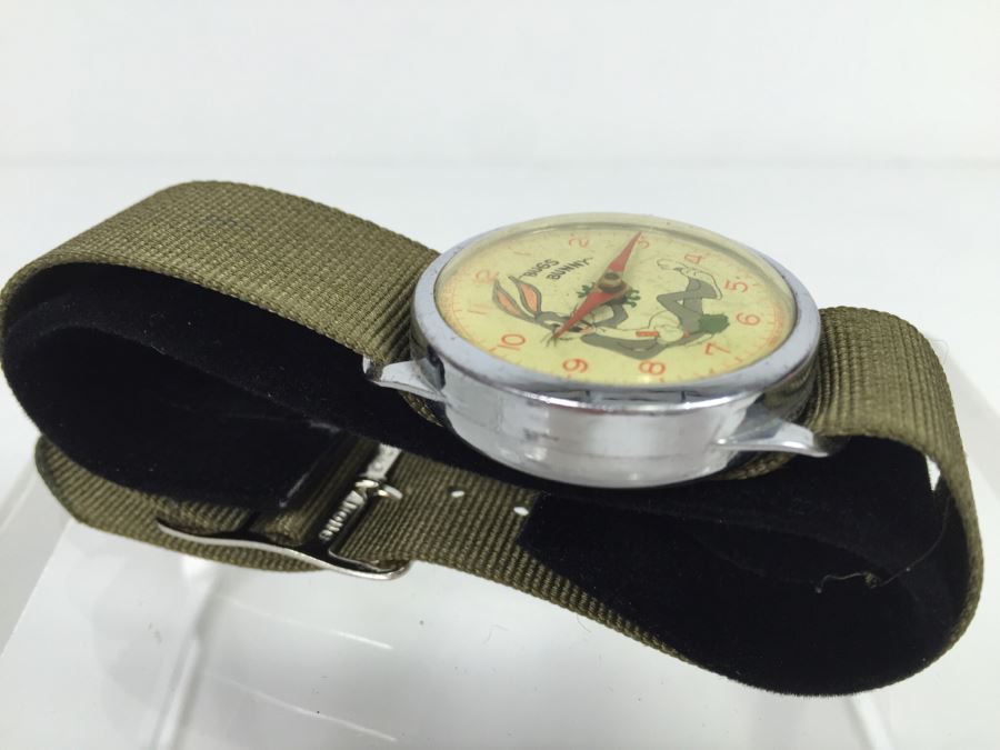 Vintage Bugs Bunny Warner Bros Cartoons Character Watch Made In Switzerland [Photo 6]