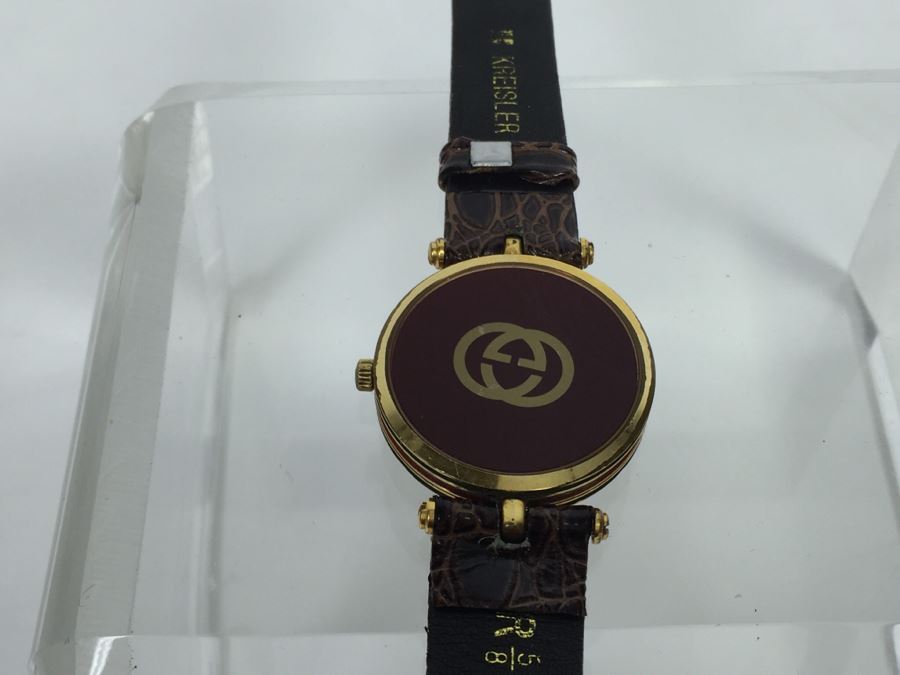 Vintage GUCCI Watch Swiss Made KREISLER Watch Band [Photo 10]