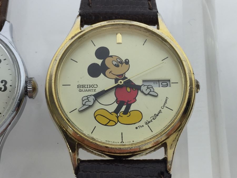 Set Of 3 Vintage Mickey Mouse Walt Disney Productions Character Watches [Photo 6]