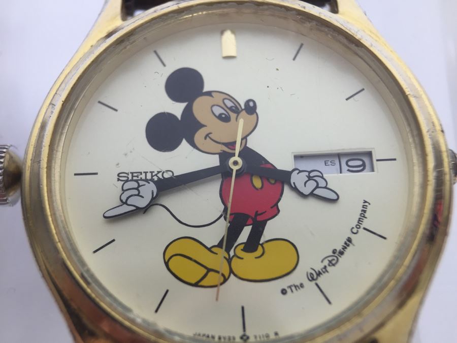 Set Of 3 Vintage Mickey Mouse Walt Disney Productions Character Watches